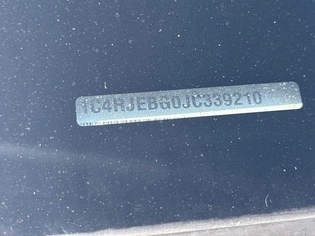 2018 Jeep Grand Cherokee Sterling Edition 4x2