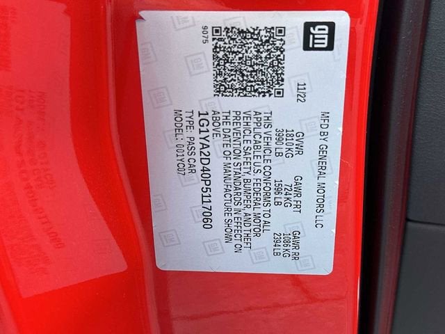 2023 Chevrolet Corvette Stingray 1LT