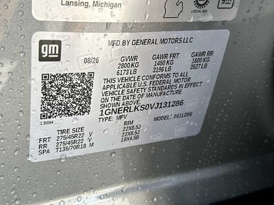 2027 Chevrolet Traverse RS