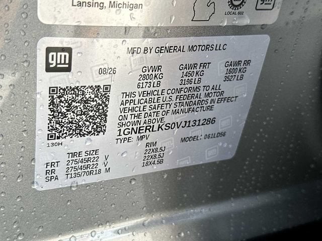 2027 Chevrolet Traverse RS