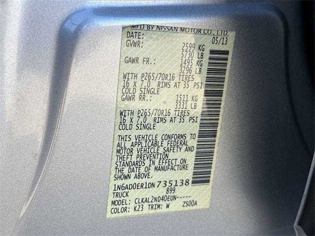 2013 Nissan Frontier SV