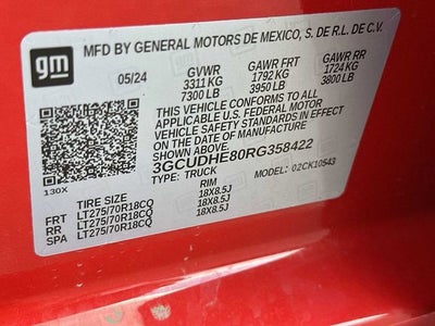 2024 Chevrolet Silverado 1500 ZR2