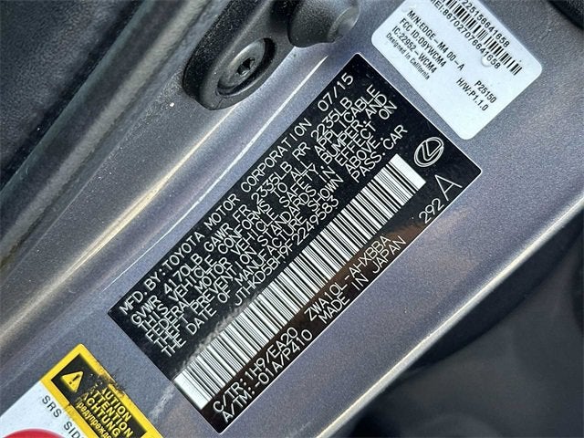 2015 Lexus CT 200h Hybrid