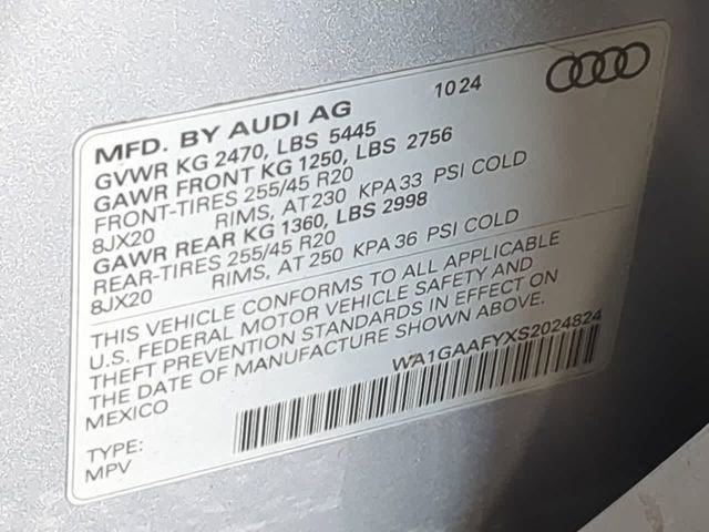 2025 Audi Q5 Premium 45 TFSI S line quattro