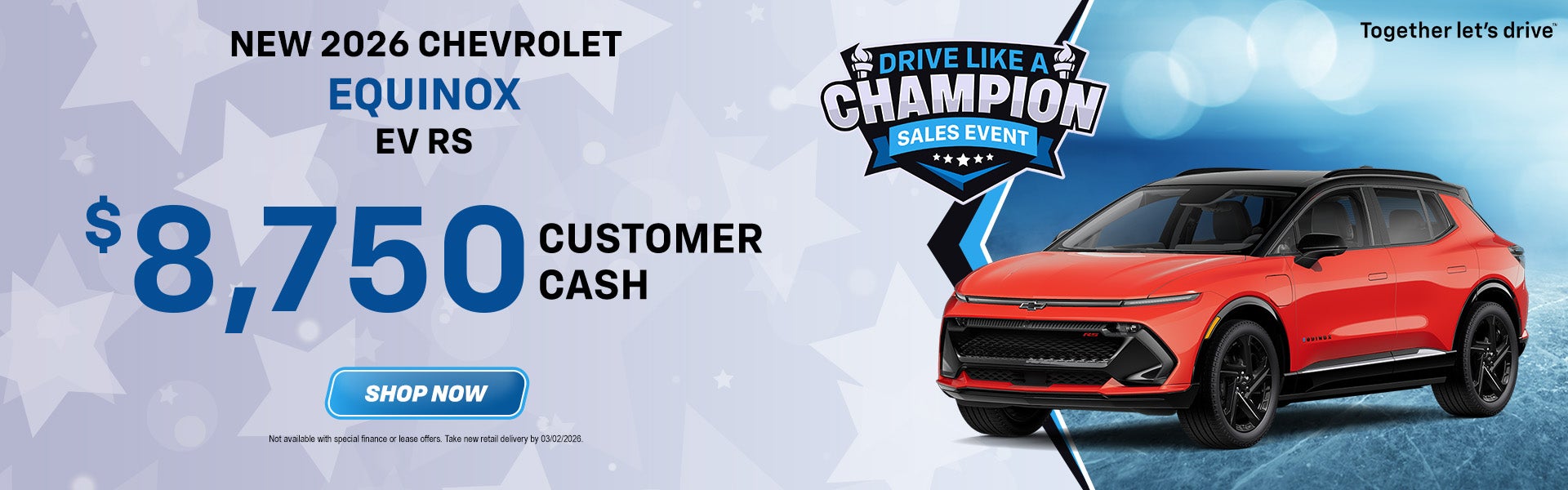 2026 Chevy Equinox EV Customer Cash