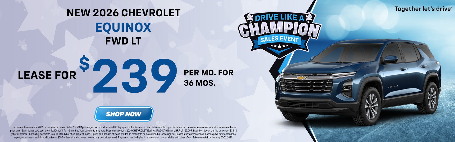 2026 Chevy Equinox Lease