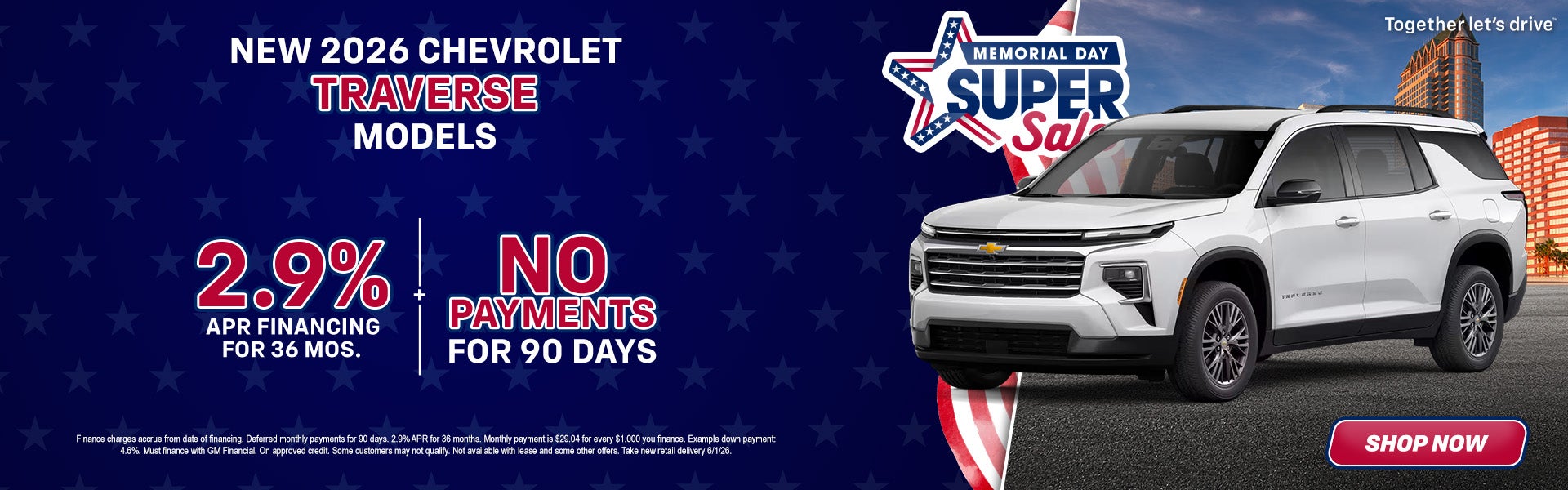 New 2026 Chevrolet Traverse - 2.9% APR