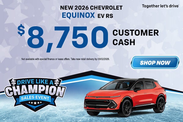 2026 Chevy Equinox EV Customer Cash