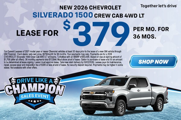 2026 Chevy Silverado Lease