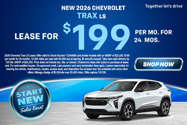 NEW 2026 CHEVROLET TRAX LS